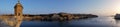 The panoramic view of Valletta capital city with the Grand harbor. Malta Royalty Free Stock Photo