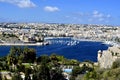 Panoramic view in Valletta Royalty Free Stock Photo