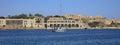Panoramic View from Valletta to Fort Manoel, with a Yacht in the Foreground. Malta Royalty Free Stock Photo