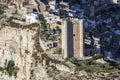 Panoramic view of the valley of the river Jucar during autumn, o