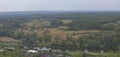 Panoramic view of the valley of the Seversky Donets River in the Royalty Free Stock Photo