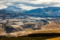 Panoramic view of the valley of Tabacundo and Cayambe