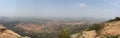 Panoramic view of the valleys from Horsley Hills Royalty Free Stock Photo