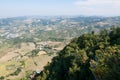 Panoramic view of the valleys surrounding San Marino