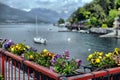 Panoramic view of Varenna, romantic small town on Como Lake Royalty Free Stock Photo