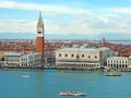 A panoramic view of venice from above Royalty Free Stock Photo