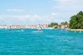 Panoramic view of Venice, Adriatic sea Royalty Free Stock Photo