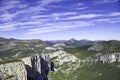 Panoramic view of the Verdon Gorges, Grand Canyon. Alpes de Haute Provence. France