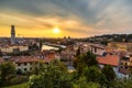 Verona at sunset in Italy Royalty Free Stock Photo