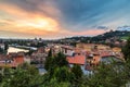 Verona at sunset in Italy Royalty Free Stock Photo