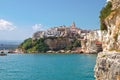 Panoramic view of Vieste. Puglia. Italy. Royalty Free Stock Photo