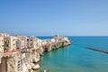 Panoramic view of Vieste. Puglia. Italy. Royalty Free Stock Photo