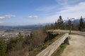 Panoramic view of Villach in Gailtal valley