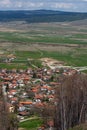 Panoramic view of village Belchin, Sofia Province Royalty Free Stock Photo