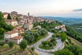 Panoramic View of the Village of Cleto, Italy Royalty Free Stock Photo