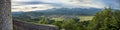 Panoramic view of village Donje Jelenje Royalty Free Stock Photo