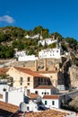 Panoramic view of the village of Frigiliana, Andalusia, Spain.