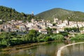 The village of Roquebrun on the banks of the river Orb