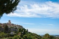 Panoramic view of the village of Saint-Paul-de-Vence on top of hill. Royalty Free Stock Photo