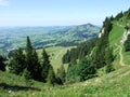 Panoramic view of the village of Schwende and Brulisau