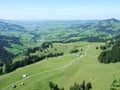 Panoramic view of the village of Schwende and Brulisau