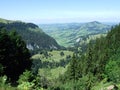 Panoramic view of the village of Schwende and Brulisau