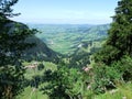 Panoramic view of the village of Schwende and Brulisau