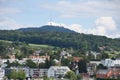 Panoramic view on the village Urdorf, municipality in the district of Dietikon in the canton of ZÃÂ¼rich in Switzerland Royalty Free Stock Photo