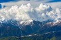 Ski Resort at Caucasus Mountains, Rosa Peak, Sochi, Russia. Royalty Free Stock Photo