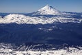 Panoramic view from Villarica Volcano, Chile. Royalty Free Stock Photo