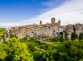 Vitorchiano, one of the most beautiful medieval village in Tuscia region, central Italy Royalty Free Stock Photo