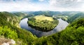 View of Vltava river from Solenice viewpoint, Czech Republic Royalty Free Stock Photo