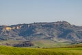 Panoramic view of Volterra from Lajatico, Pisa, Italy Royalty Free Stock Photo