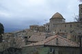 Panoramic view of Volterra - medieval Tuscan town with old houses, towers and churches, Tuscany, Italy Royalty Free Stock Photo