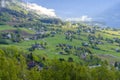 Panoramic view of Voss, Hordaland, Norway Royalty Free Stock Photo