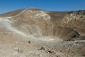 Panoramic view of a Vulcan crater. Royalty Free Stock Photo