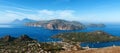 panoramic view of vulcano and lipari