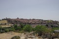 Panoramic view of walls and tower of the historic city of Avila Royalty Free Stock Photo