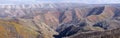 Panoramic view of Wasatch mountain range Royalty Free Stock Photo