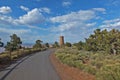 Panoramic view of watchtower at Grand Canyon National Park USA Royalty Free Stock Photo