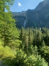 Panoramic view of the waterfall - Mountain French Royalty Free Stock Photo