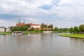 Panoramic view of Wawel Castle Royalty Free Stock Photo