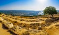 Panoramic view of Western Galilee landscape, in Adamit Park