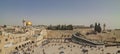 Israel - Jerusalem - Panoramic view of Western Wall Wailing Wal Royalty Free Stock Photo