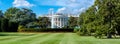 Panoramic view of the White House in Washington D.C. Royalty Free Stock Photo