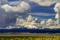 Panoramic View Of White Mountain Near California Highway 120 Royalty Free Stock Photo