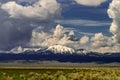 Panoramic View Of White Mountain Near California Highway 120 Royalty Free Stock Photo