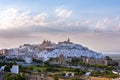 Panoramic view of the white and old city of Ostuni