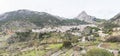 Panoramic view of the white town of Grazalema (Cadiz, Andalusia, Spain