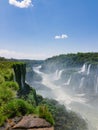 Panoramic view of world nature wonder iguazu falls